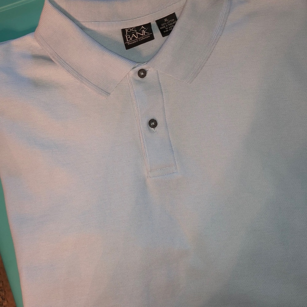 Jos A Bank polo Light blue XL
